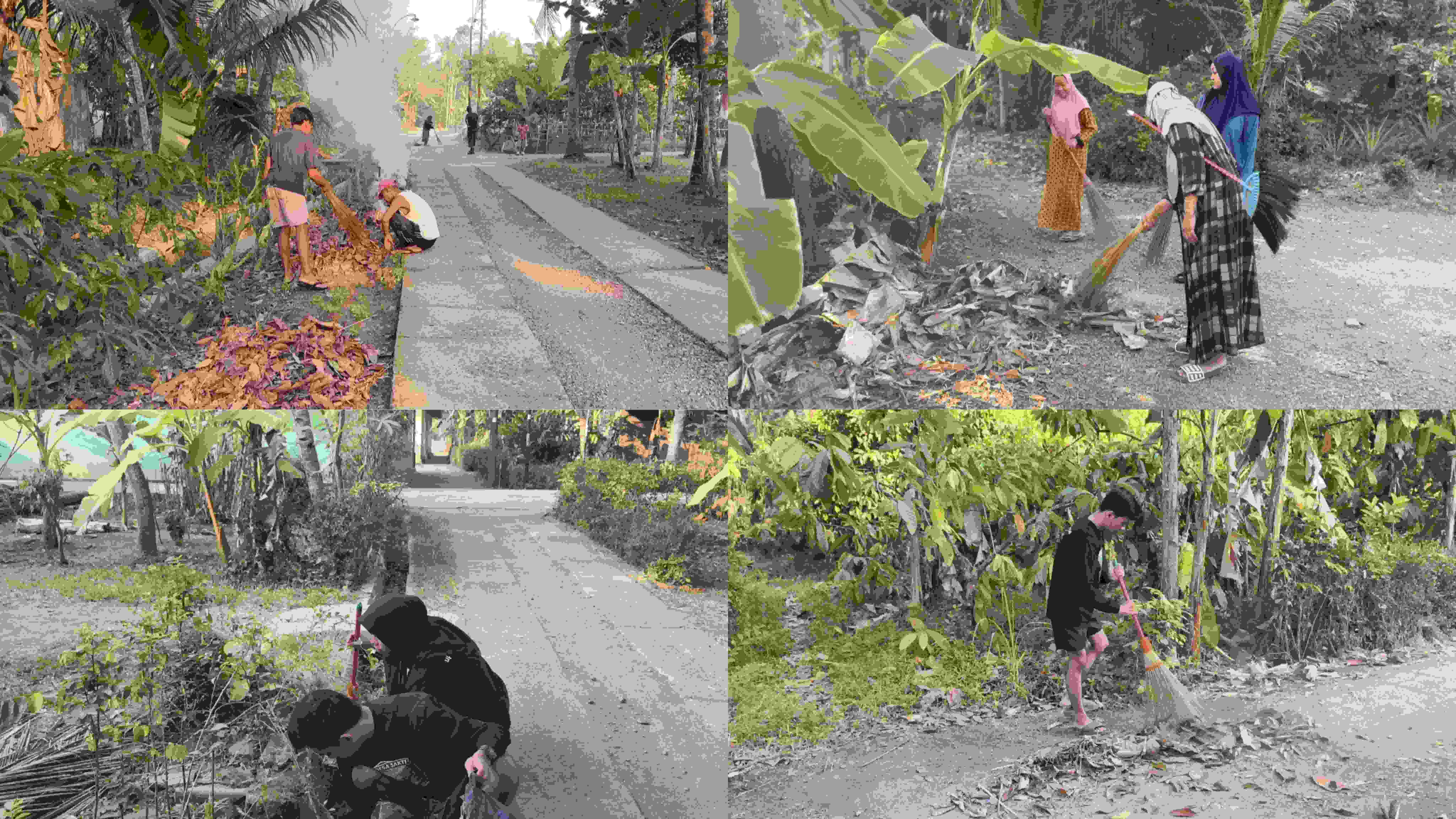 Kerja Bakti Warga desa Klepu